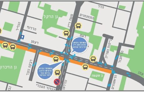 עדכון: השבוע ייפתח צומת נורדאו (ויצמן פינת נורדאו/משה דיין) לתנועה