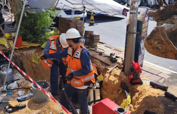 חברת החשמל השלימה הטמנת קווי המתח הגבוה ברחוב הרצל 